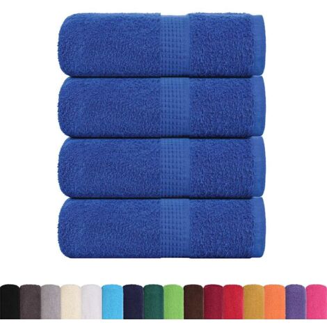 Serviettes d'invité 4 pcs bleu 30x50 cm 360 g/m² 100% coton CFW389708 (1/5)