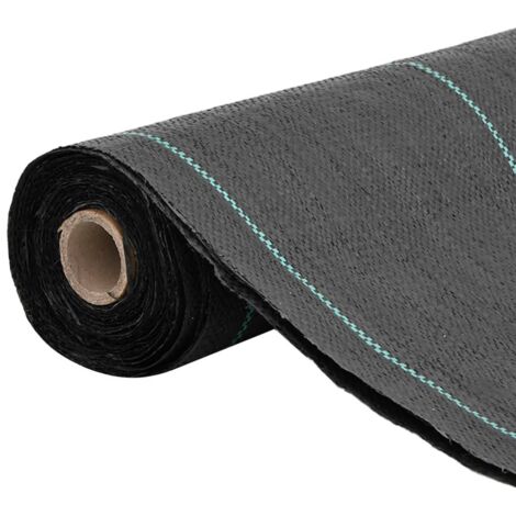 Membrane anti-mauvaises herbes,Film de protection noir 0,5x50 m PP CFW707971 (1/5)