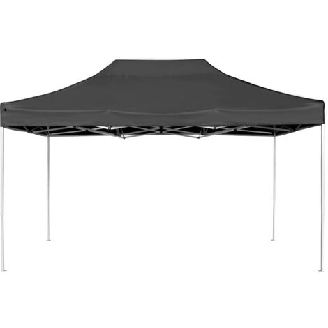 Tonnelle de jardin,Tente de réception pliable Aluminium 4,5x3 m Anthracite CFW63795 (1/5)