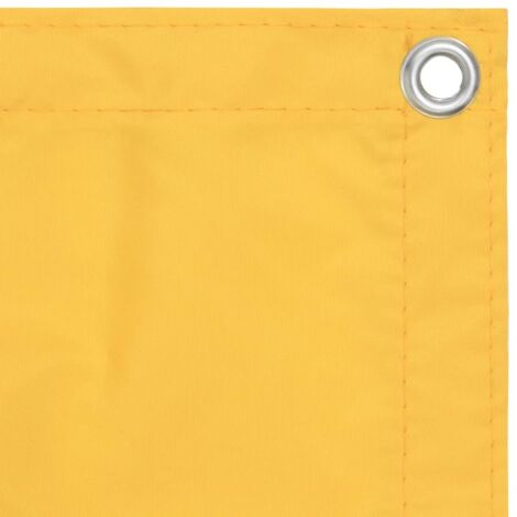 Écran de balcon,Brise Vue de terrasse,Toile de Balcon Jaune 90x500 cm Tissu Oxford CFW679600 (1/5)