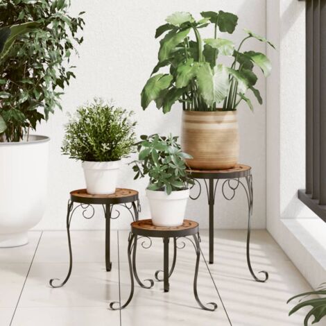 Mobilier de bistro 3 pcs mosaïque Carreau céramique Terre cuite