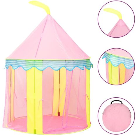 Tonnelle de jardin，Tente de jeu pour enfants Rose 100x100x127 cm CFW310778