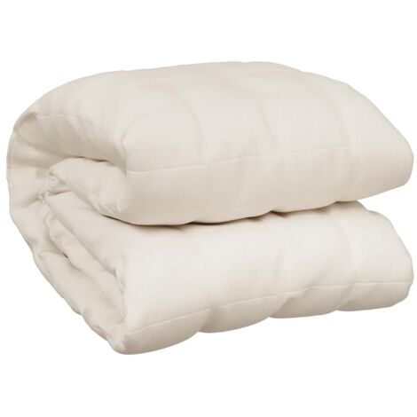 Couverture lestée,Couverture pondérée Crème clair 235x290 cm 15 kg Tissu CFW22364 (1/5)