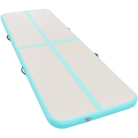 Tapis Salon,Tapis Chambre,Tapis gonflable de gymnastique avec pompe 600x100x10cm PVC Vert CFW65657 (1/5)