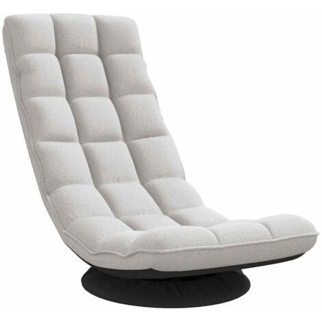 Fauteuil de relaxation,Fauteuil de sol pivotant gris nuage 70x51x79 cm tissu CFW31179 (1/5)