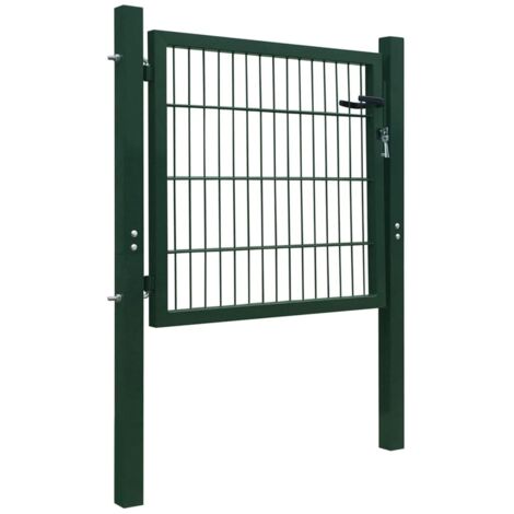 Porte de jardin,Portail de jardin,Portillon 2D (simple) Vert 106 x 130 cm CFW26705 (1/5)