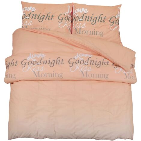 Ensemble de housse de couette，Parures de lit rose 260x220 cm Coton CFW33598 (1/5)