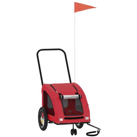 Remorque de vélo pour animaux de compagnie rouge CFW54939 (1/5)
