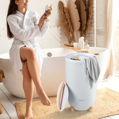 Chauffe-Serviettes de Luxe de 23 L à 3 Niveaux 60℃-80℃, Seau Chauffant de Serviettes Spa , Blanc | Leroy Merlin Chauffe-Serviettes de Luxe de 23 L à 3 Niveaux 60℃-80℃, Seau Chauffant de Serviettes Spa , Blanc | Leroy Merlin