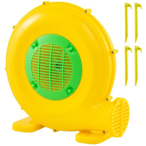 Souffleur d'Air Ventilateur de Pompe à Air 450W avec Poignée Pratique & Piquets de Sol 1650 pa Souffleur Électrique Jaune (1/5)