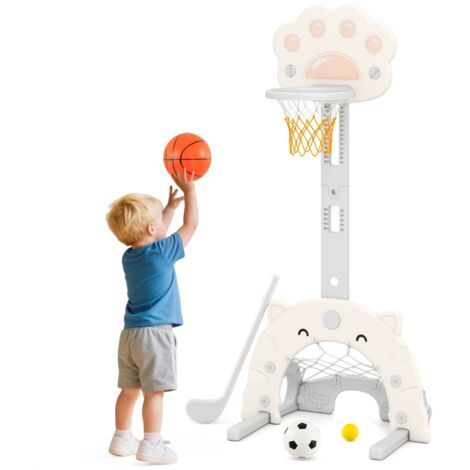 EPPO Panier De Basketball Intérieur Pour Enfants 16,5x12,5cm - Mini Panier Porte Avec 2 Ballons Et Accessoires