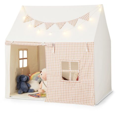 Tente Pour Enfants Avec Matelas Rembourré Et Lumières LED - Maison De Jeu Magique