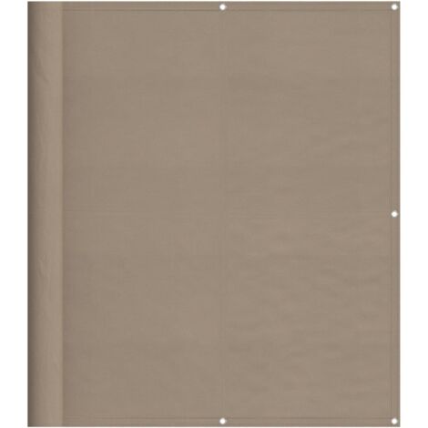 Écran de balcon,Brise Vue de terrasse,Toile de Balcon taupe 120x1000 cm 100% polyester oxford CFW470935 (1/5)