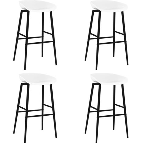 Lot de 4 Tabourets de bar, Tabourets Hauts, Chaises de relaxation blanc LSJ7944 DESIGN IN (1/5)