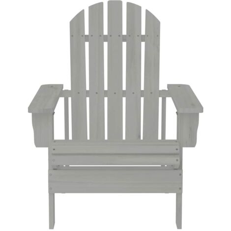 Chaise de jardin,Chaise d'extérieur Bois Gris CFW5463355 (1/5)