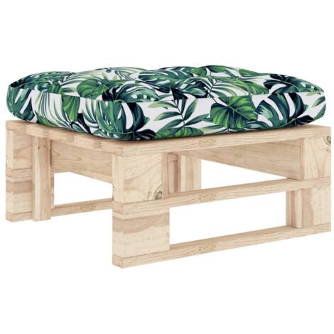 Pouf palette de jardin,Tabouret de jardin bois de pin imprégné CFW56494 (1/5)