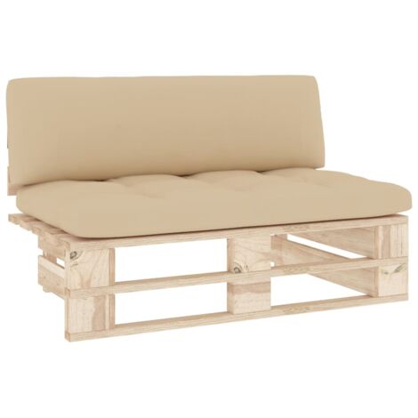 Canapé central palette de jardin，Banquette de jardin，Chaise bois de pin imprégné CFW64691 (1/5)