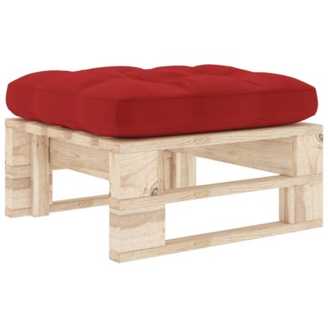 Pouf palette de jardin,Tabouret de jardin bois de pin imprégné CFW29283 (1/5)