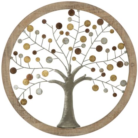 Panneau Mural Avec Miroir Albero Della Vita Cm Ø 61X1,8 (1/5)