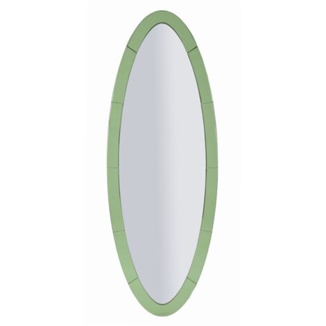 Miroir mural Oslo vert 55 x 2 x 150 cm (dimensions intérieures du miroir : 42,5 x 137,5 cm) (1/5)