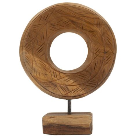 Sculpture Dorat en teck, 20 x 10 x 20 cm (1/5)