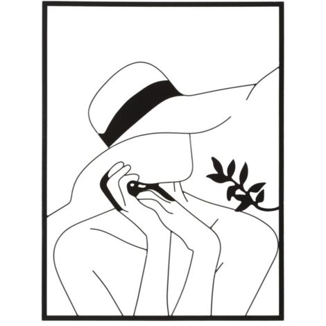 Panneau mural en fer élégant -B- cm 60 x 1 x 80 (1/5)