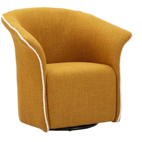 Fauteuil pivotant Senape Siena Cm 83,5X66X80 (Hauteur d'assise : Cm 42 ) (1/5)