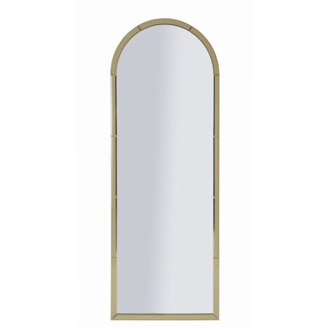 Miroir mural Baku Gold 55 x 2 x 150 cm (dimensions intérieures du miroir : 49 x 144 cm) (1/5)