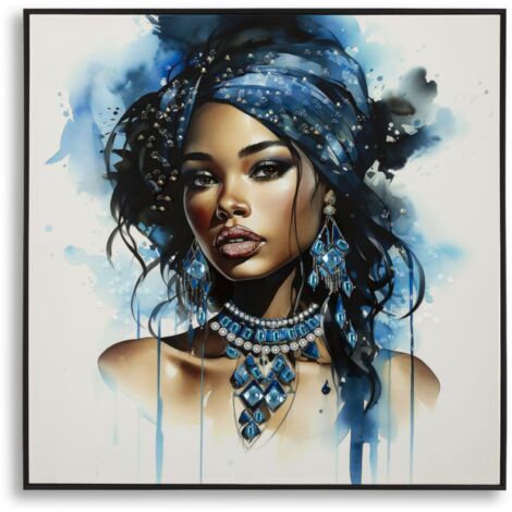 Peinture murale laquée avec cadre Altea -B- Cm 82X4X82 (1/5)