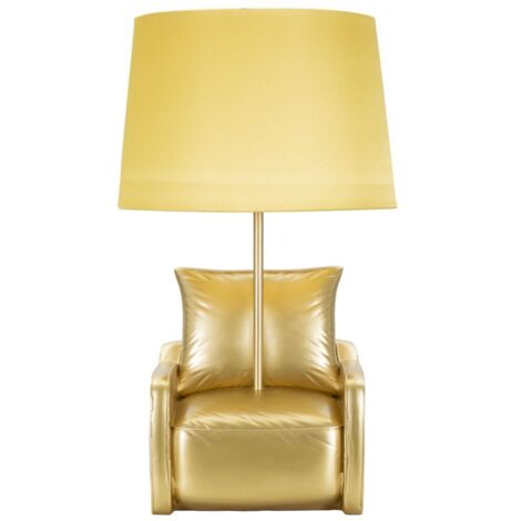 Lampe de table jaune style Midcentury Ø 26 x 46 cm (1/5)