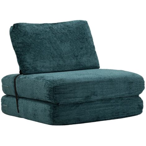 Fauteuil/lit Faster Teal Cm 80X100X80 (Comprimé - Dimensions du lit Cm 204X80X18) (1/5)