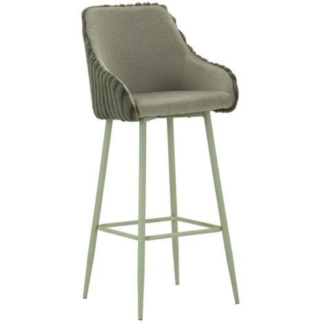 Tabouret de bar Alaska -A- Vert, lot de 2 pièces, 52 x 46 x 111 cm (hauteur d'assise 78 cm) (1/5)
