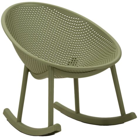 Chaise Roching Vert Ibizacm 66X88X80 (Hauteur d'Assise Cm 38) (1/5)