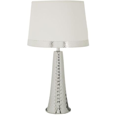 Lampe de table tour argentée 30 x 54 cm (1/5)