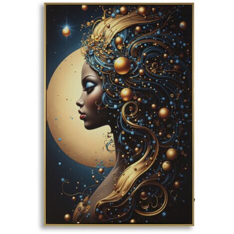 Impression sur toile avec LED Minerva laquée avec cadre -B- cm 60 x 3,5 x 90 (1/5)