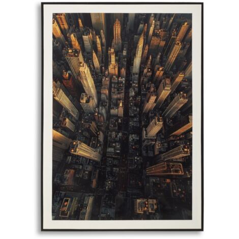 Impression sur toile laquée New York avec cadre -A- 72 x 4 x 102 cm (1/5)