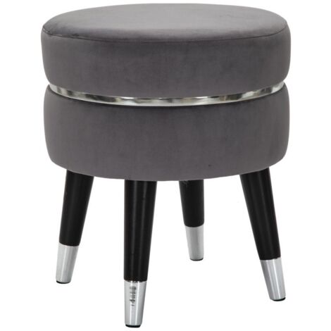 Tabouret de bar Paris Grigio/Argent Cm Ø 35X40,5 (1/5)