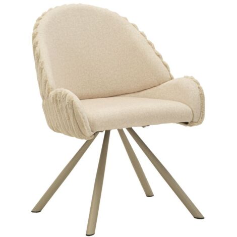Sedia Stoccolma -A-Crema Set 2 Pz Cm 58X53X85 (1/5)