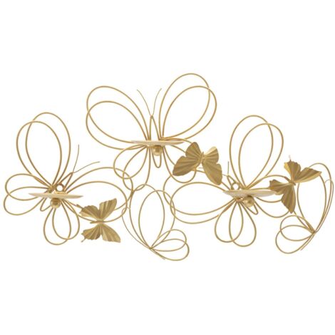 Bougeoir mural papillons 61 x 12 x 34 cm (1/5)
