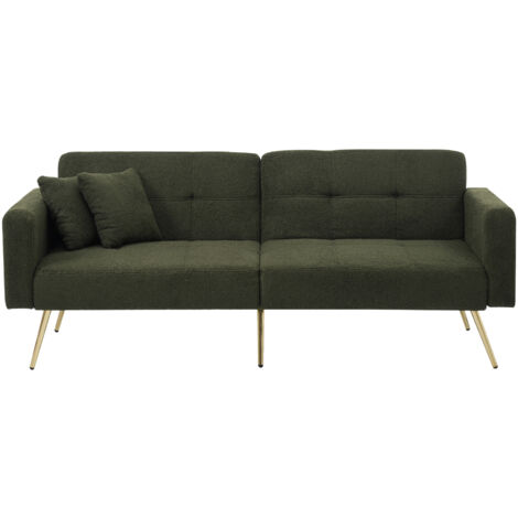 Canapé-lit Canapé convertible Sofa-lit Vert Mousse 175x64x72cm (1/5)