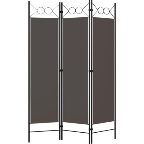 INLIFE Cloison de séparation 3 panneaux Anthracite 120x180 cm (1/5)