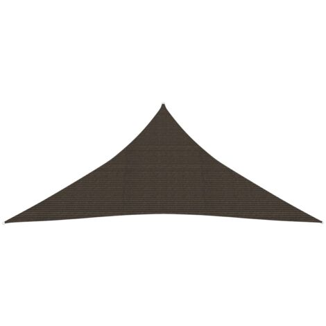 INLIFE Voile d'ombrage 160 g/m² Marron 4x4x4 m PEHD (1/5)
