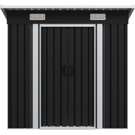 INLIFE Abri de jardin Anthracite Acier (1/5)