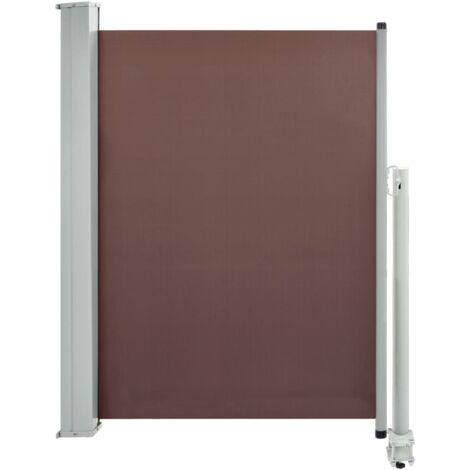 INLIFE Auvent latéral rétractable de patio 100x300 cm Marron (1/5)