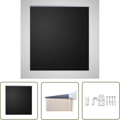 INLIFE Store enrouleur occultant 120 x 230 cm noir (1/4)
