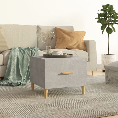 Table basse, Table de Salon, Table d'appoint, Design Moderne Gris béton 50x50x40 cm Bois d'ingénierie XZZ57381554 (1/5)