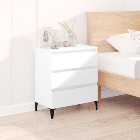 Buffet，Bahut， Meuble de Rangement pour Salon, Bureau Blanc 60x35x70 cm Bois d'ingénierie, Armoire de Rangement FBV11830 (1/5)