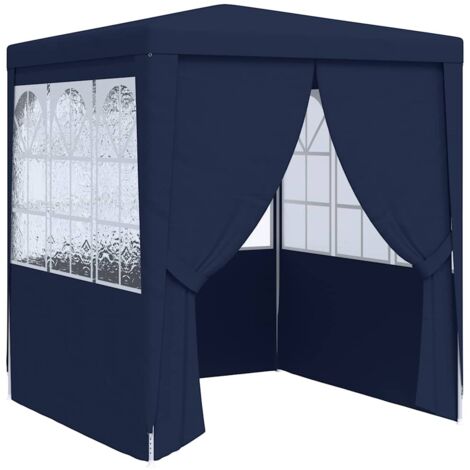 Tente de réception,Tonnelle de Jardin,Chapiteau,Barnum avec parois latérales 2x2 m Bleu 90 g/m² XZZ17057 (1/5)