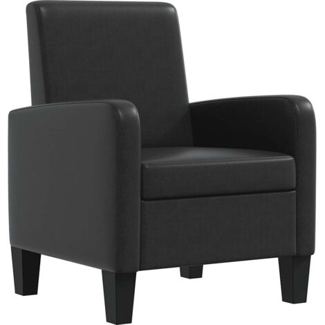 Fauteuil,Fauteuil Salon,Chaise Loisir et ReposSiège Noir Similicuir FNNF571306 (1/5)