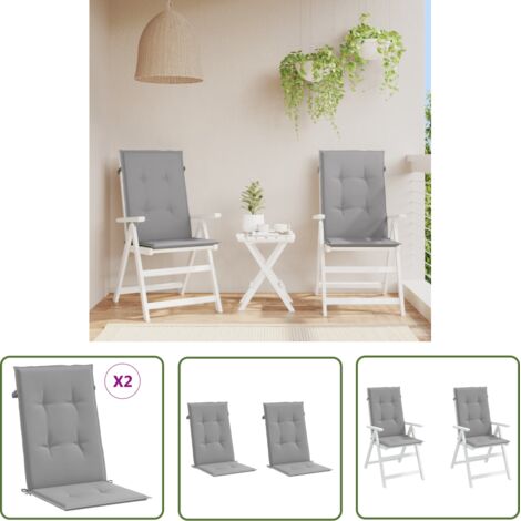 Furniture Limited - Coussins de chaise de jardin à dossier haut l (1/5)